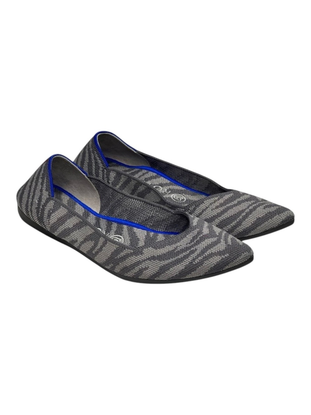 VHTF: Retired Rothy’s ➤ The Point Flats ➤ Grey Zebra Stripe Print ➤ 8M ➤ Sustain - Picture 9 of 16